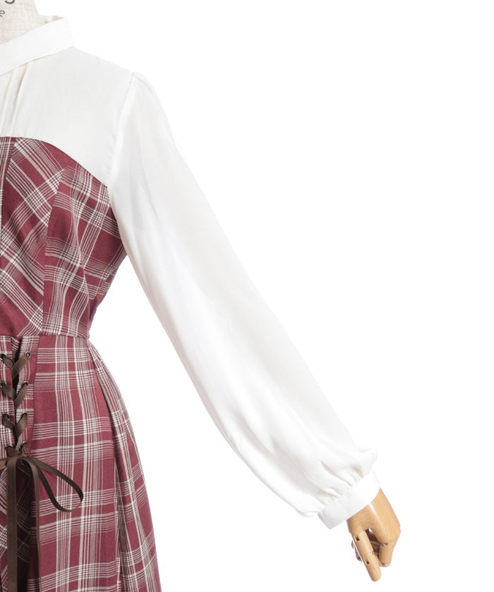 Bustier Design Lace-Up Dress