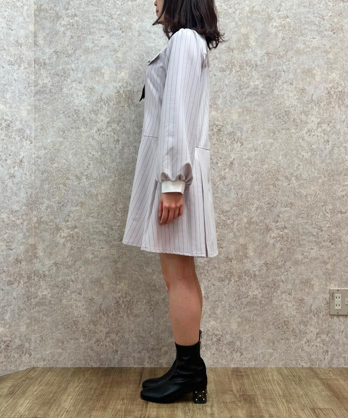 Shirt Dress with Necktie