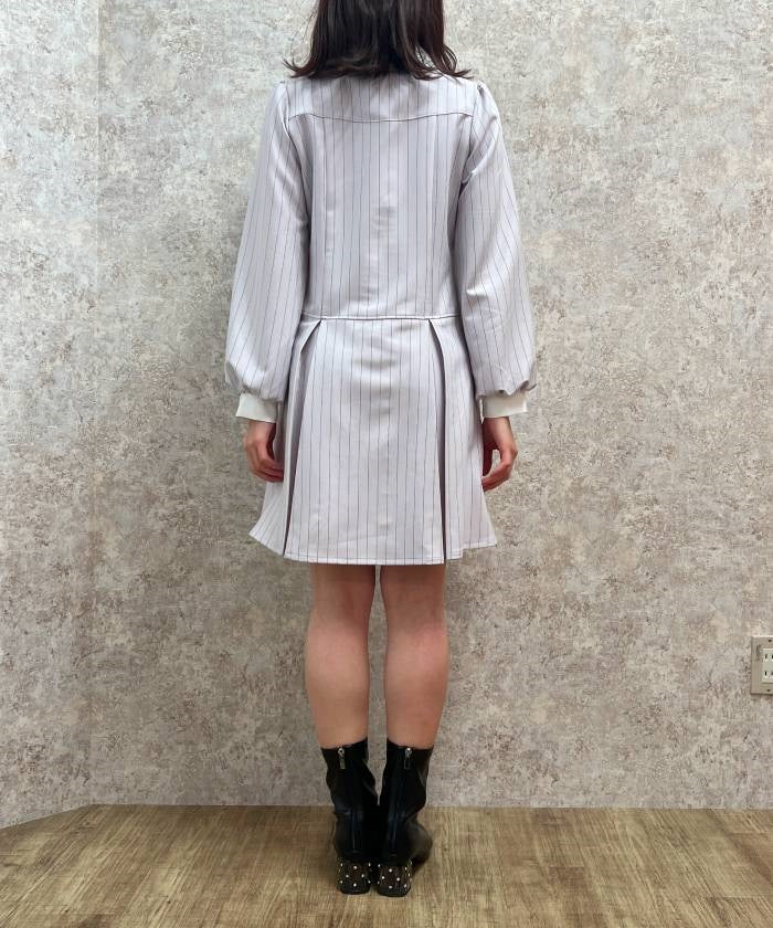 Shirt Dress with Necktie