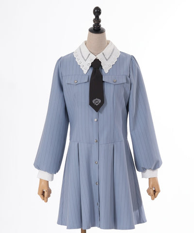 Shirt Dress with Necktie