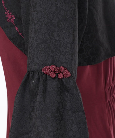 Lotus Embroidery Chinese Dress