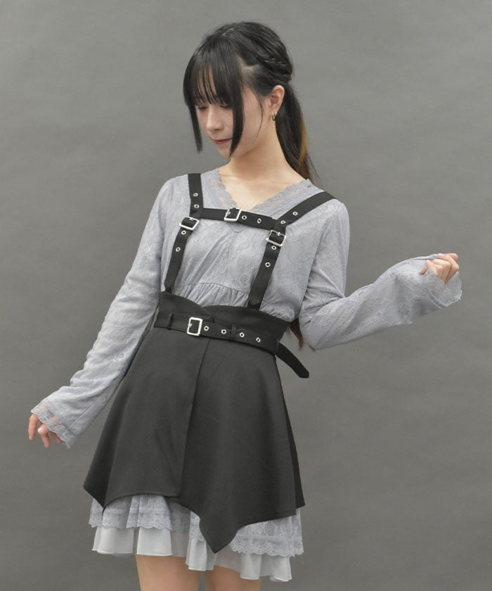 Harness Belt Lace Dress – axes femme from JAPAN