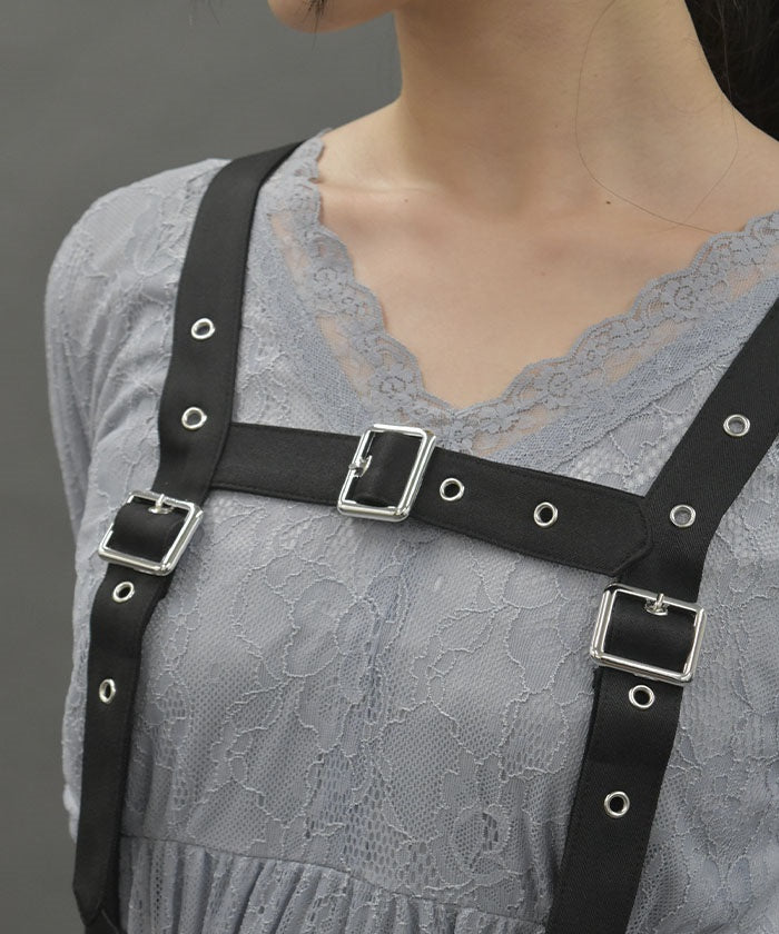 Harness Belt Lace Dress – axes femme from JAPAN