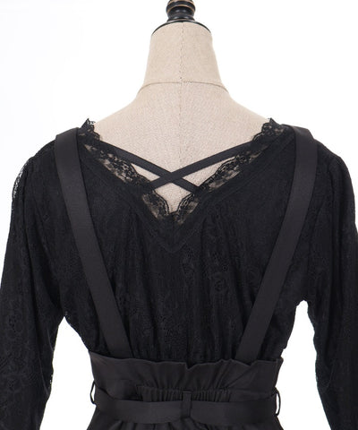 Harness Belt Lace Dress