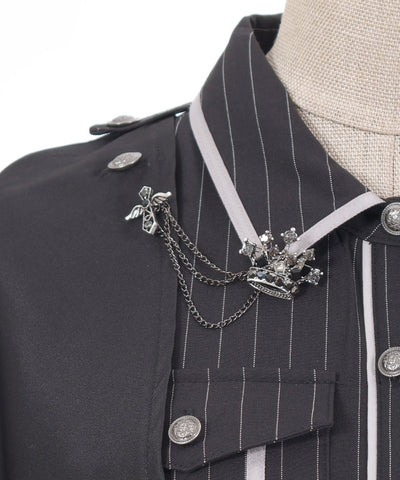 Military Dress with Brooch