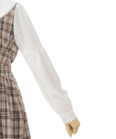 Plaid Frill Lady Dress