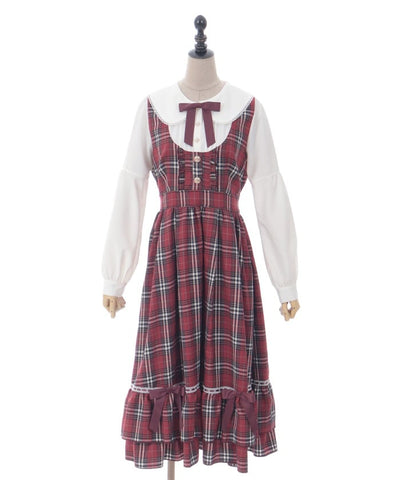 Plaid Frill Lady Dress