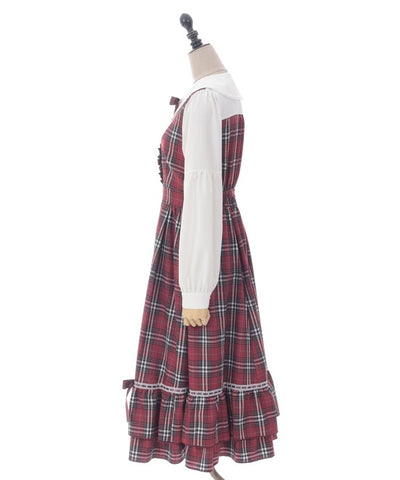 Plaid Frill Lady Dress