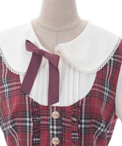 Plaid Frill Lady Dress