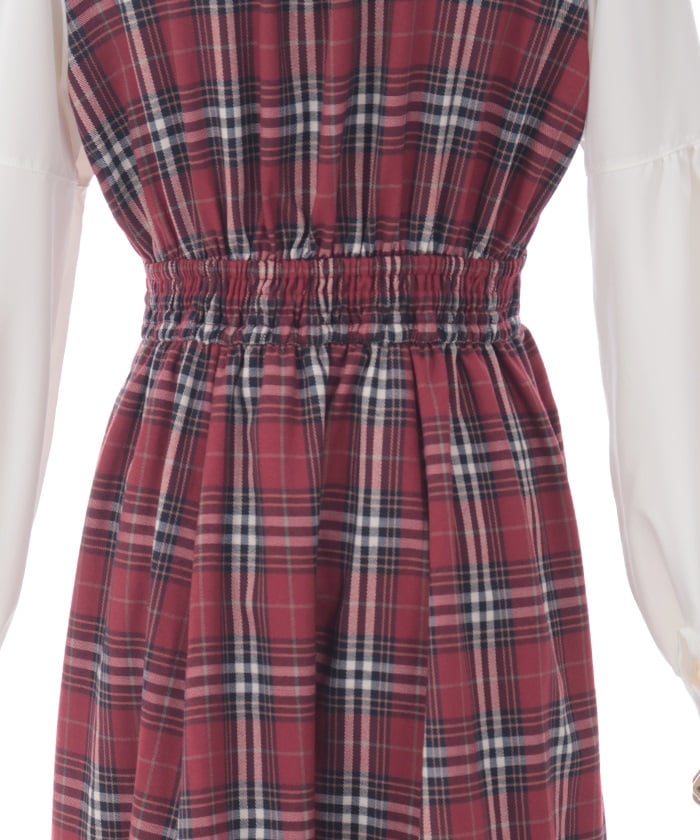 Plaid Frill Lady Dress