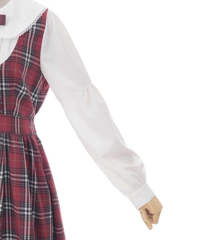 Plaid Frill Lady Dress