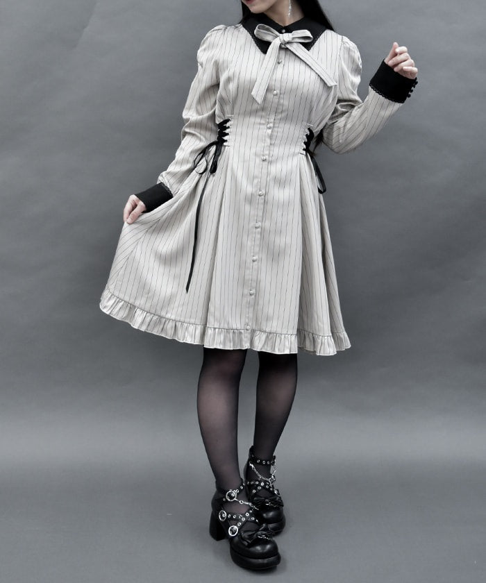 Side Lace-Up Dress