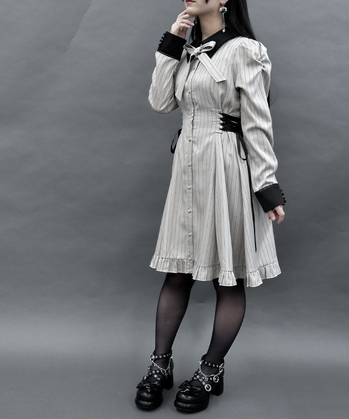 Side Lace-Up Dress