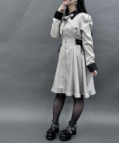 Side Lace-Up Dress