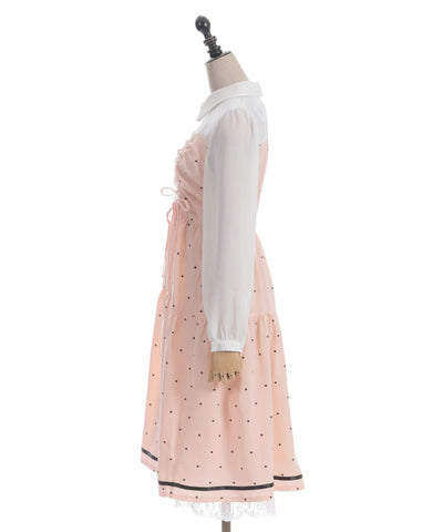 Heart Dot Bustier Design Dress