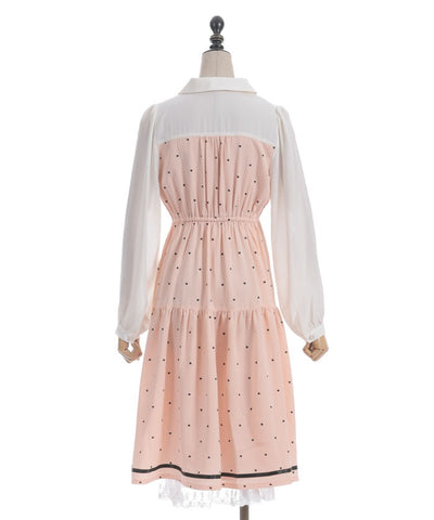 Heart Dot Bustier Design Dress
