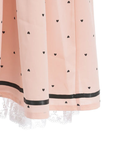 Heart Dot Bustier Design Dress