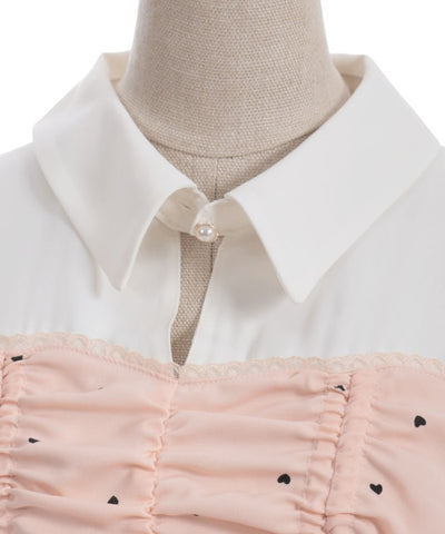 Heart Dot Bustier Design Dress