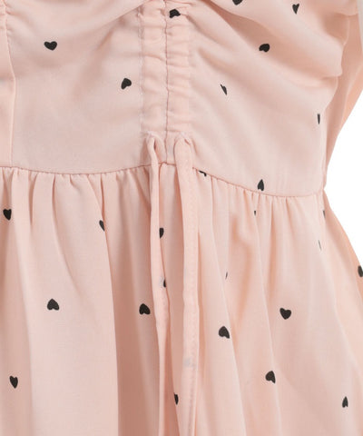 Heart Dot Bustier Design Dress
