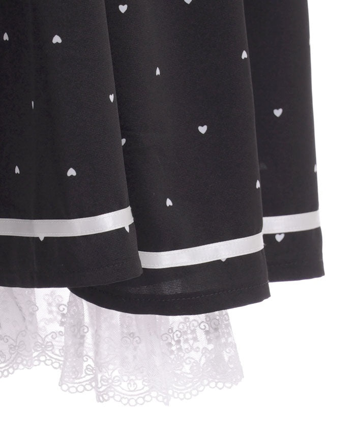 Heart Dot Bustier Design Dress