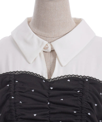Heart Dot Bustier Design Dress