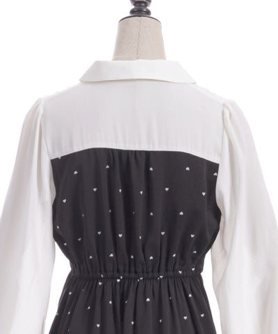 Heart Dot Bustier Design Dress