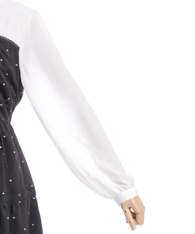 Heart Dot Bustier Design Dress