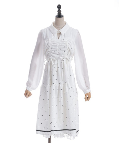 Heart Dot Bustier Design Dress