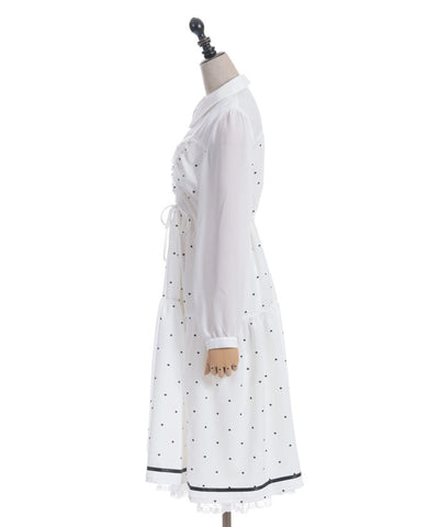 Heart Dot Bustier Design Dress
