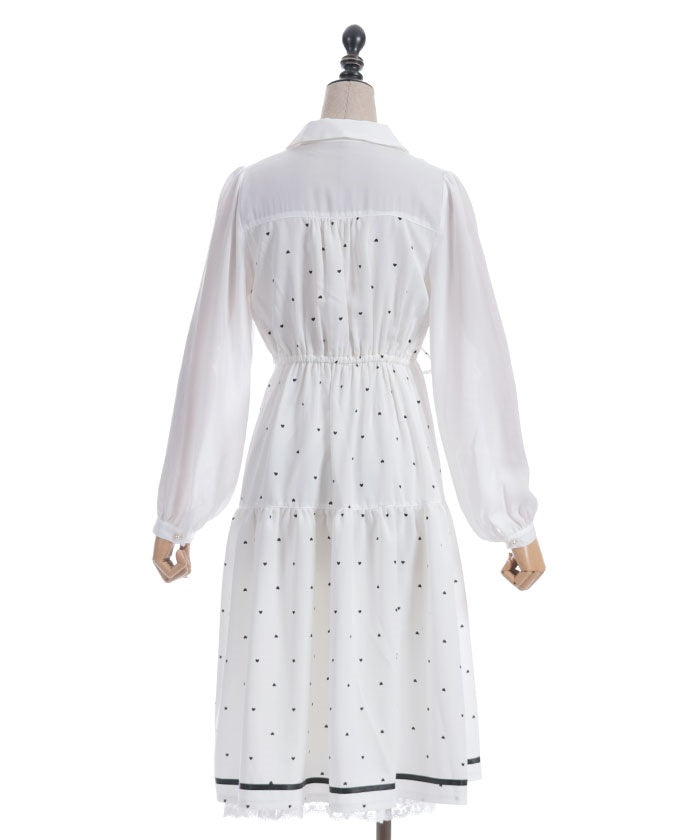 Heart Dot Bustier Design Dress