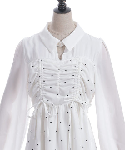 Heart Dot Bustier Design Dress