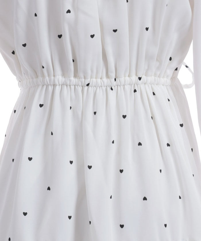 Heart Dot Bustier Design Dress