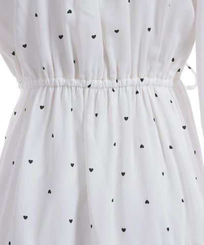Heart Dot Bustier Design Dress