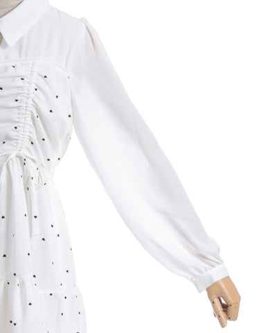 Heart Dot Bustier Design Dress