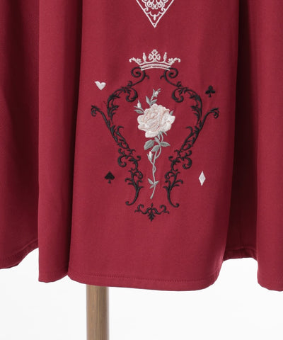 Playing Cards Embroidery Dress