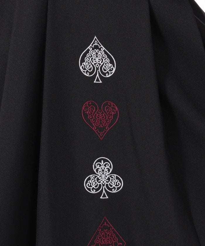 Playing Cards Embroidery Dress