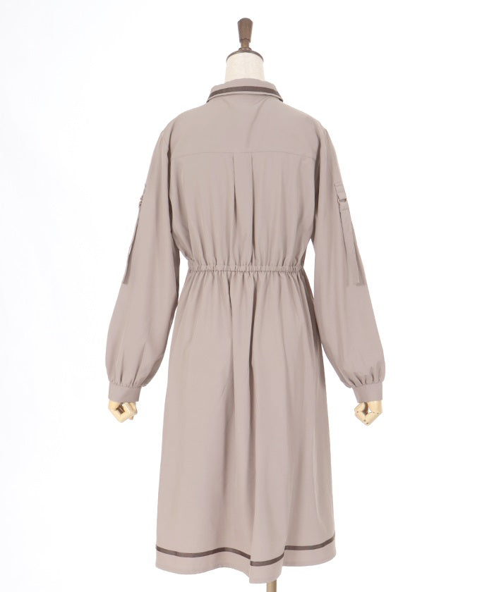 military style shirt dress Theory Oversized Military Shirt Dress