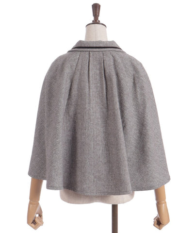 Herringbone Cape Jacket