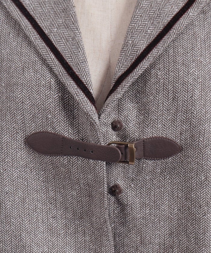 Herringbone Cape Jacket