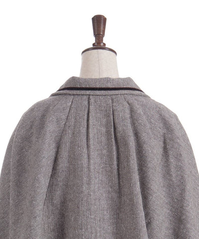 Herringbone Cape Jacket
