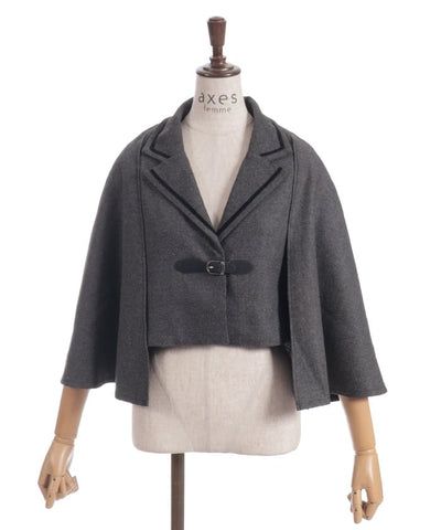 Herringbone Cape Jacket