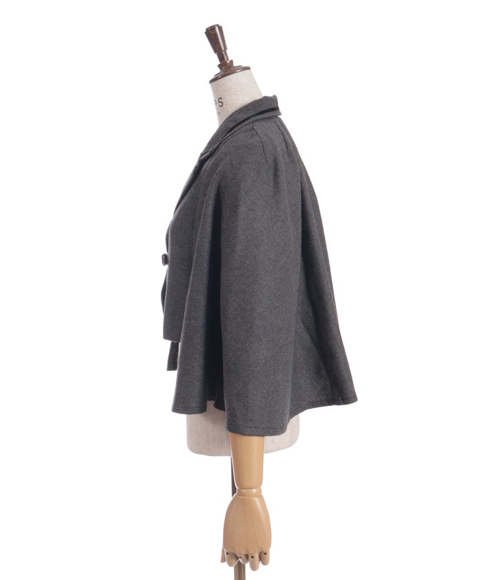 Herringbone Cape Jacket