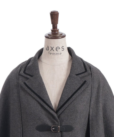 Herringbone Cape Jacket