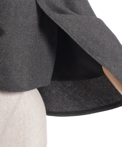 Herringbone Cape Jacket