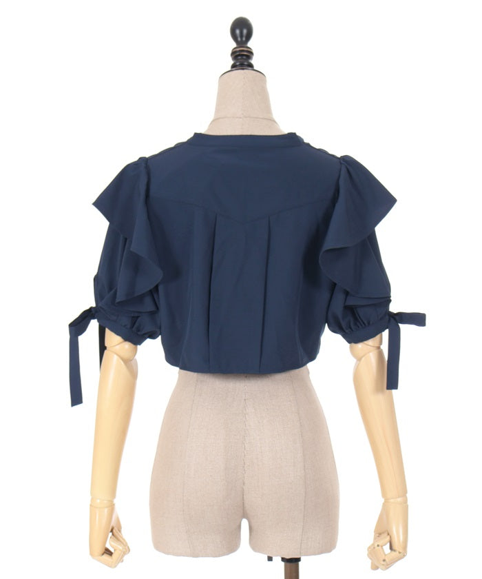 Frill Short Sleeve Short Bolero