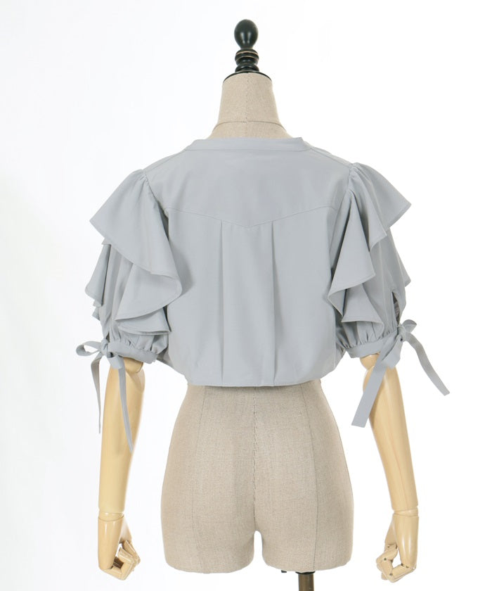 Frill Short Sleeve Short Bolero