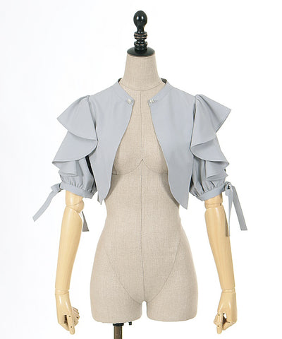 Frill Short Sleeve Short Bolero (Time-limited Price)