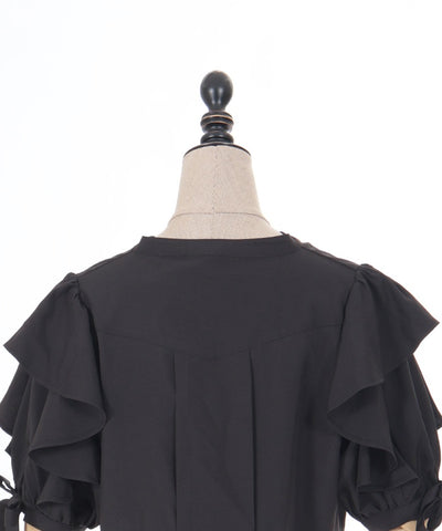 Frill Short Sleeve Short Bolero (Time-limited Price)