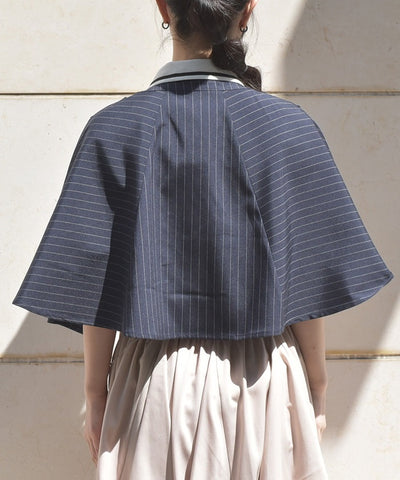 Double Rose Button Cape with Chain