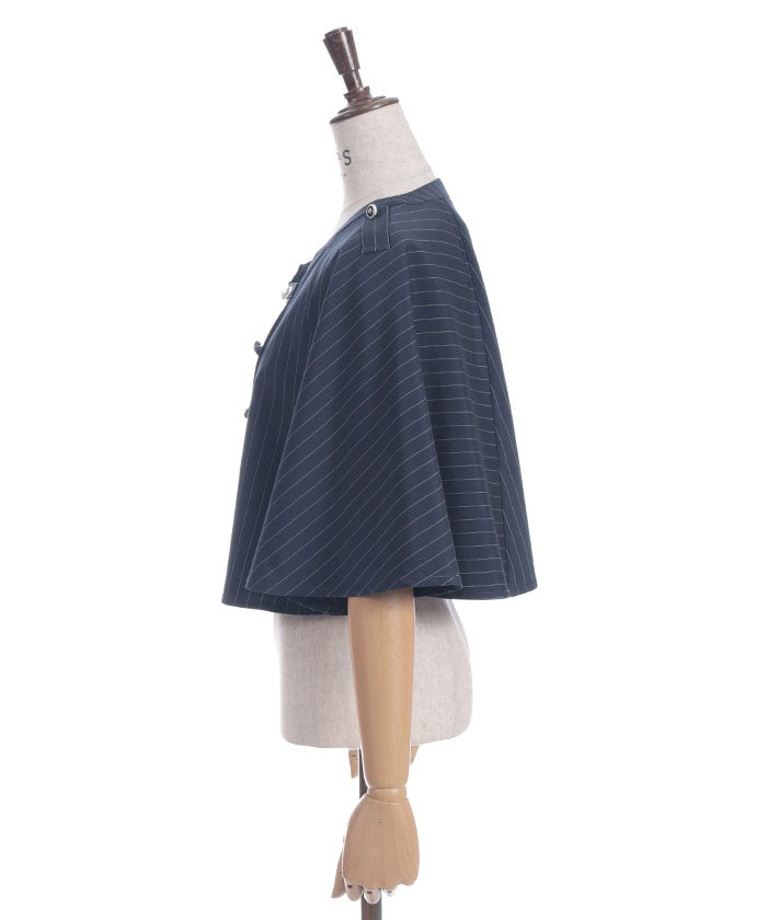 Double Rose Button Cape with Chain